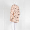 EQUIPMENT Nude Silk Blouse With Black Keys Pattern
