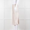 Vince Putty Coloured Satin Slip Skirt