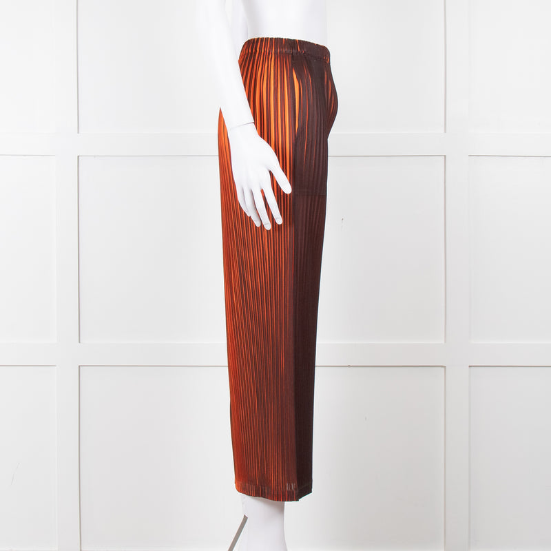 Issey Miyake pleats Please Orange Micro Pleat Skirt