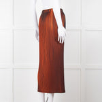 Issey Miyake pleats Please Orange Micro Pleat Skirt