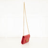 Gucci Red Matellase Leather Crossbody Bag