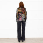 Marni Black Brown Pattern Long Sleeve Knitted Top