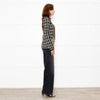Marni Black Brown Pattern Long Sleeve Knitted Top