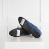 Tods Blue Suede Lace Up Shoe