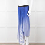 By Malene Birger Blue & White Mirco Pleat Elastic Waist Skirt
