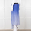By Malene Birger Blue & White Mirco Pleat Elastic Waist Skirt