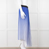 By Malene Birger Blue & White Mirco Pleat Elastic Waist Skirt