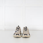 Balenciaga Beige Black Triple S Trainers