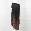By Malene Birger Brown Pattern Micro Pleat Elasti Waist Skirt