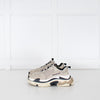 Balenciaga Beige Black Triple S Trainers