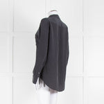 EQUIPMENT Black And White Spotted Silk L/S Blouse