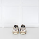 Balenciaga Beige Black Triple S Trainers