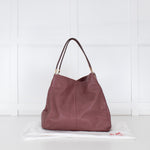 Coach Blush Pink Grained Leather Maggie Handbag