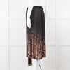 By Malene Birger Brown Pattern Micro Pleat Elasti Waist Skirt