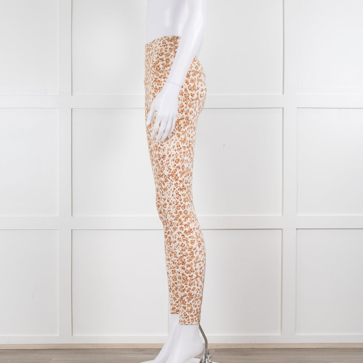 Varley Lets Go Sports Leggings in Tan Animal Print