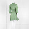 Twinset Sage Green Linen Utility Dress