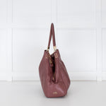 Coach Blush Pink Grained Leather Maggie Handbag