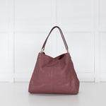 Coach Blush Pink Grained Leather Maggie Handbag