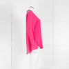 EQUIPMENT Pink L/S  Silk Top With Buttons