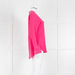 EQUIPMENT Pink L/S  Silk Top With Buttons
