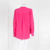 EQUIPMENT Pink L/S  Silk Top With Buttons