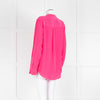 EQUIPMENT Pink L/S  Silk Top With Buttons