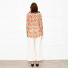 Isabel Marant Etoile Neutral Orange Flower Silk Blend Blouse