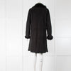 Joseph Anais Toscanna Black Shearling Coat