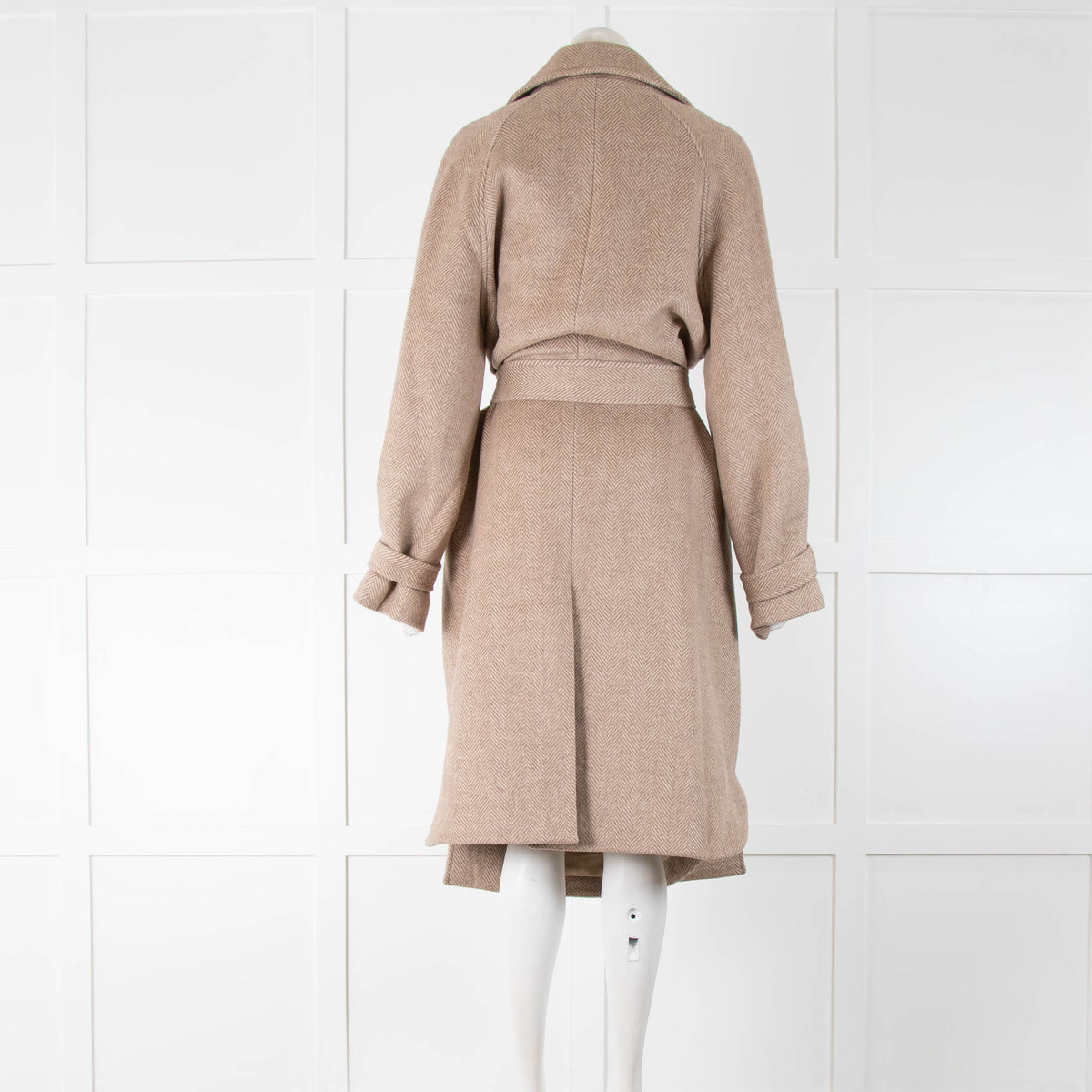 Dea Kudibal Pale Tan Herring Bone Coat