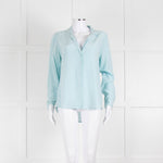 EQUIPMENT Turquoise Blouse With Buttons