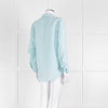 EQUIPMENT Turquoise Blouse With Buttons