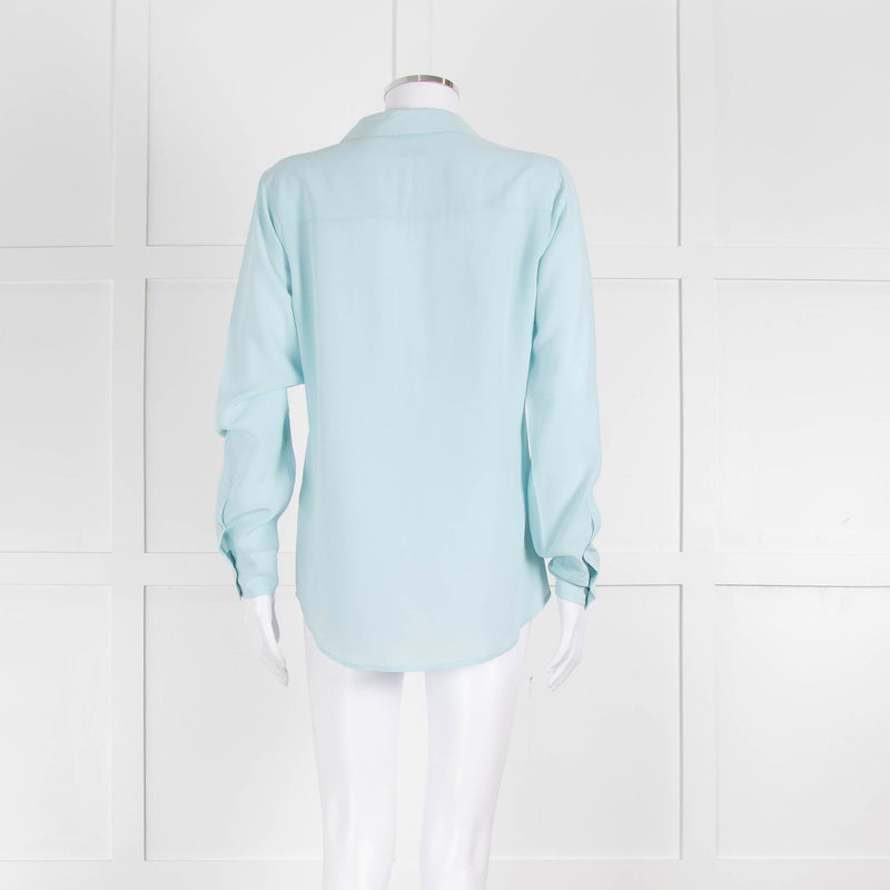 EQUIPMENT Turquoise Blouse With Buttons