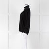 REPEAT Black Wool Mix Jumper With Fluted Turtle Neck