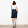 Marni Navy Linen Blend Mini Skirt