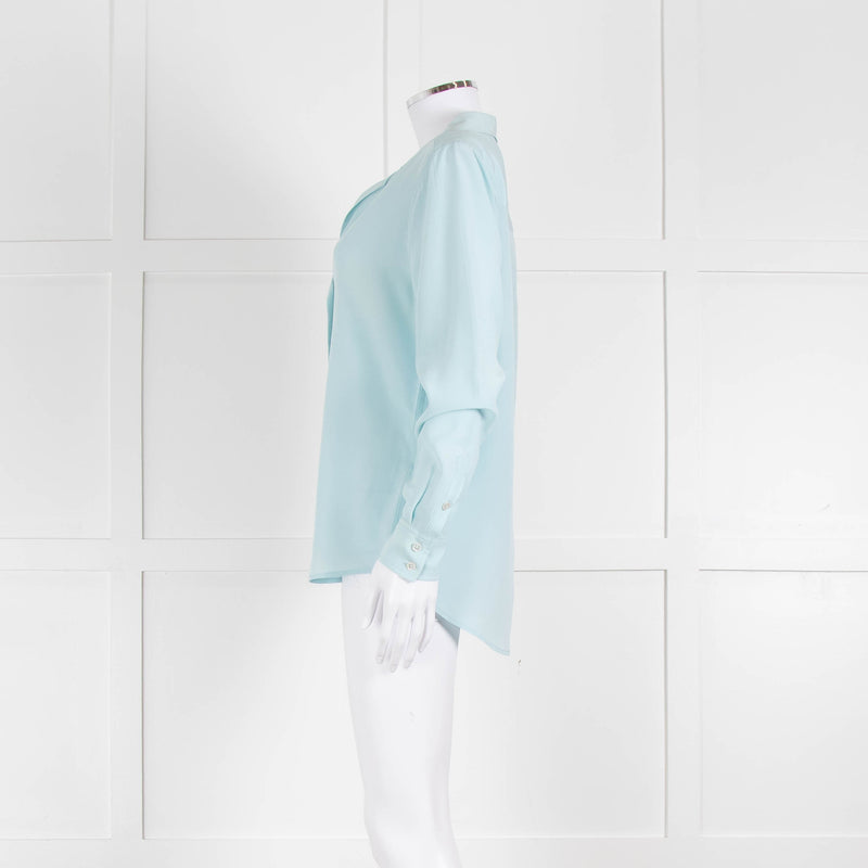 EQUIPMENT Turquoise Blouse With Buttons