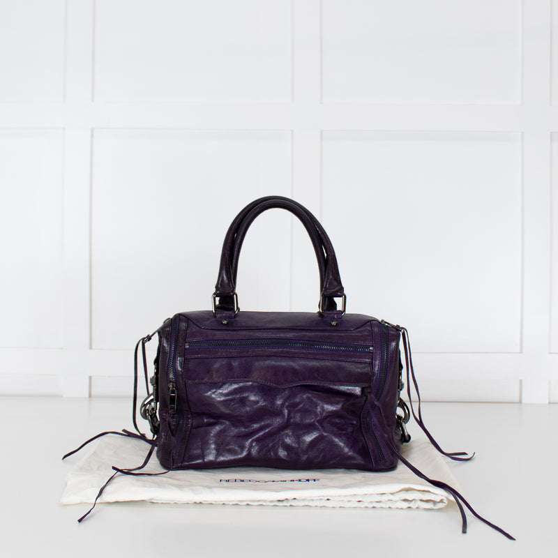 Rebecca Minkoff Purple Leather Mab Bag