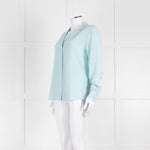 EQUIPMENT Turquoise Blouse With Buttons