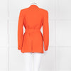 Theory Orange Fluid Blazer With Tie Belt