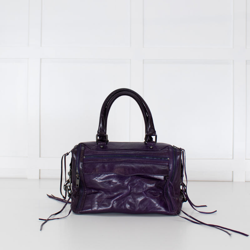 Rebecca Minkoff Purple Leather Mab Bag