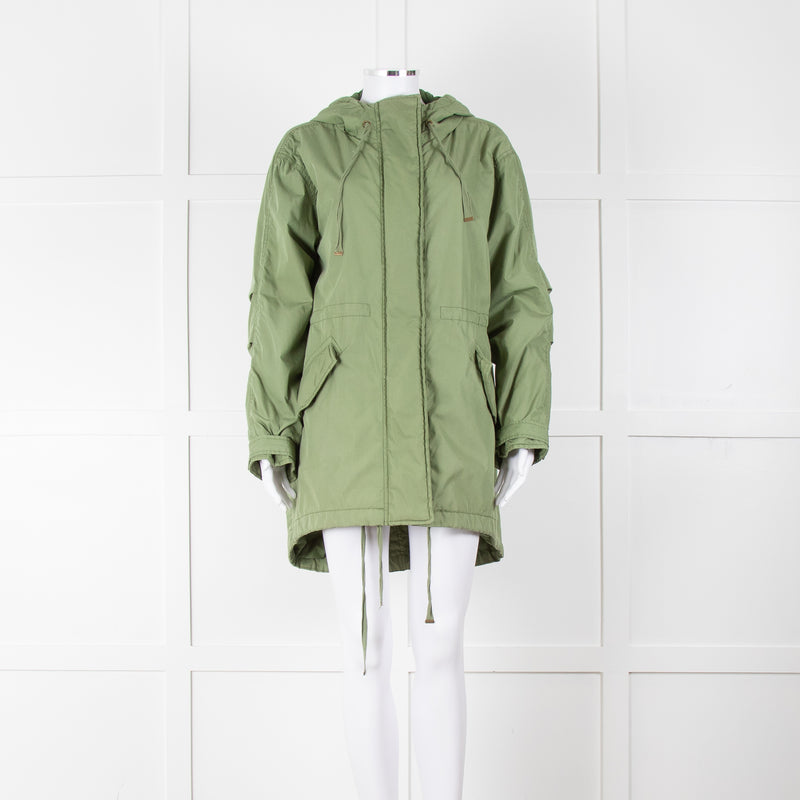 Velvet by Graham & Spencer Green Short Parka