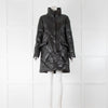 Max & Moi Black Leather Down Coat