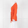 Theory Orange Fluid Blazer With Tie Belt
