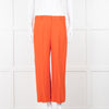 Theory Orange Fluid Wide Leg Trousers