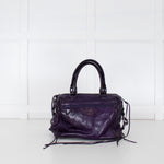 Rebecca Minkoff Purple Leather Mab Bag