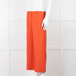Theory Orange Fluid Wide Leg Trousers