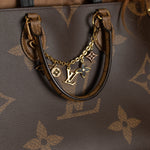 Louis Vuitton Brown Monogram OnTheGo MM Bag With Bag Charm