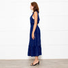 Rails Navy Blue Shirred Waist Sleeveless Midi Dress