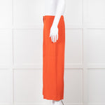Theory Orange Fluid Wide Leg Trousers