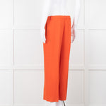 Theory Orange Fluid Wide Leg Trousers