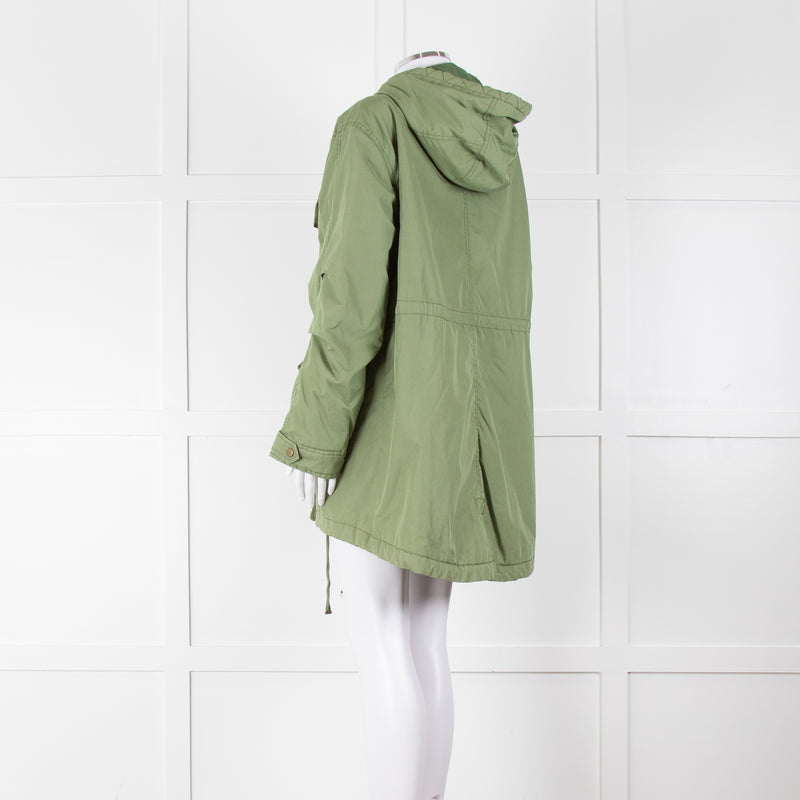 Velvet by Graham & Spencer Green Short Parka